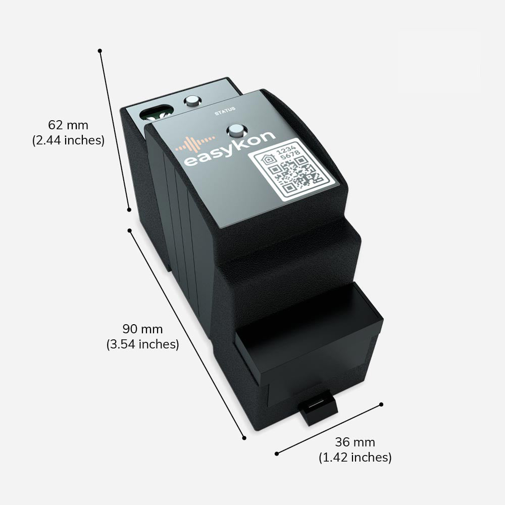 Easykon for MyHome | BTicino MyHome SCS BUS 2-DIN rail device, Ethernet connected bridge to smart control MyHome SCS home automation system