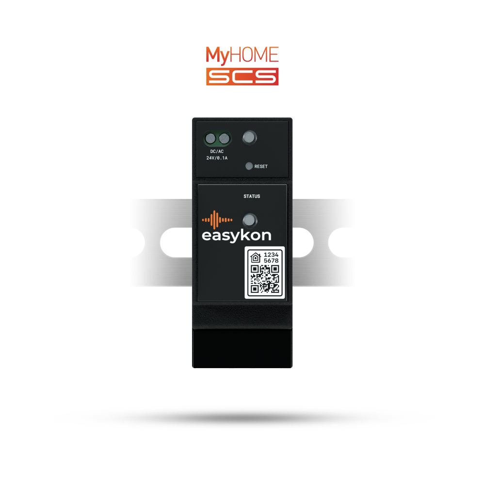 Easykon for MyHome | Dispositivo da barra DIN, bridge con connessione Ethernet per il controllo smart dell'impianto domotico BTicino MyHome SCS