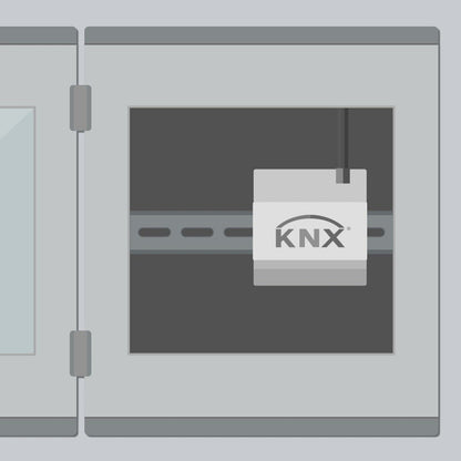 Easykon for KNX | BUS 2-DIN rail device, Ethernet connected bridge to smart control KNX home automation system