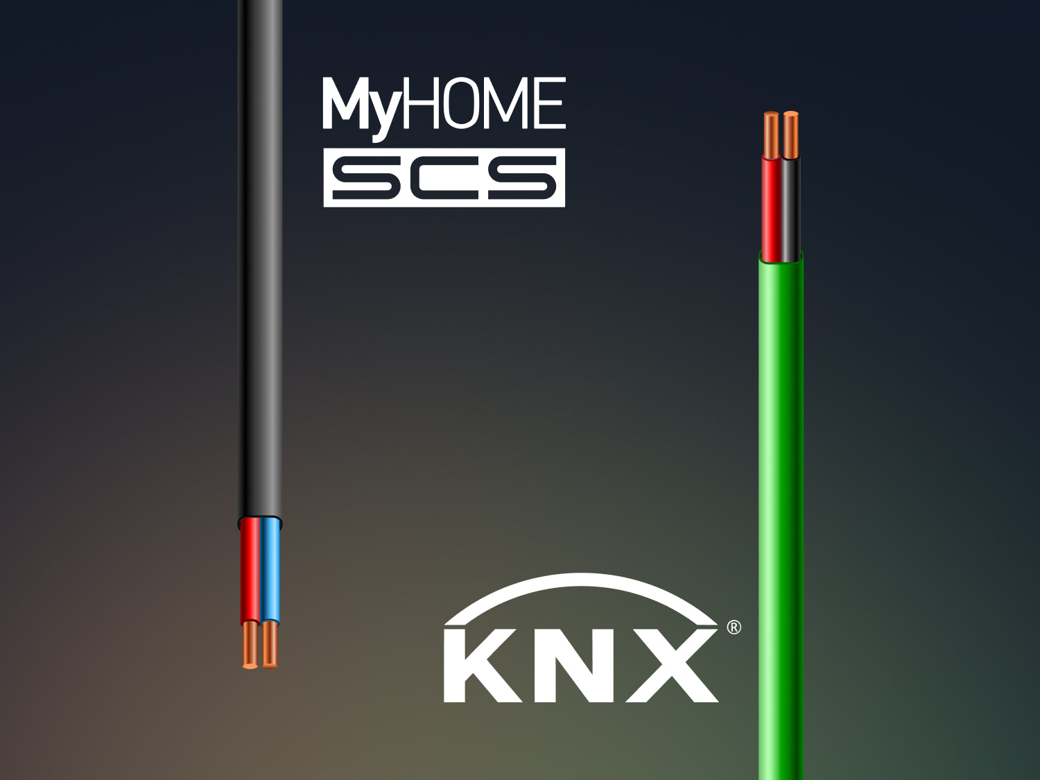 Differences between KNX and MyHome home automation system