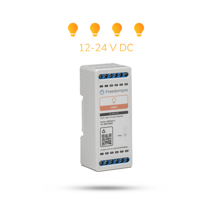 LB0104-C | 12-24 V DC WiFi operating Smart Module to control 4 lights. Installation in the junction box.