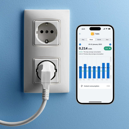 5x OL0801-E | WiFi operating Smart Module to make 1 power outlet smart. Installation behind power outlets and sockets.