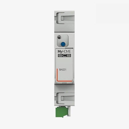 Easykon pour MyHome + Passerelle MH201 | Dispositif sur rail BTicino MyHome SCS BUS 2-DIN, pont connecté Ethernet au système domotique Smart Control MyHome SCS