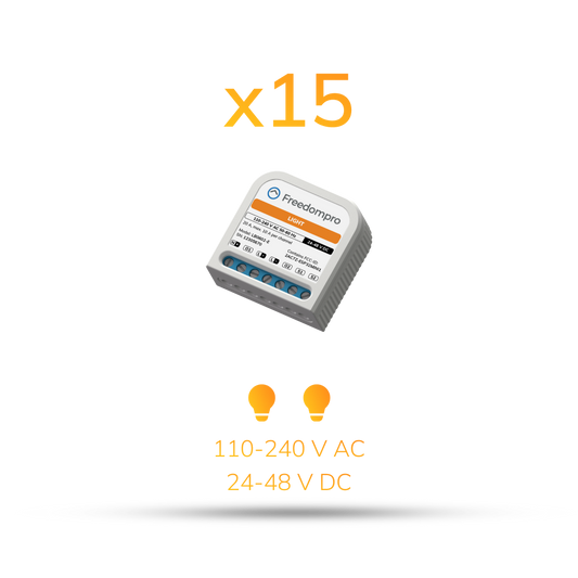 Paket 15x LB0602-E | Modul zur Steuerung von 2 Leuchten 110-240 V AC / 24-48 V DC