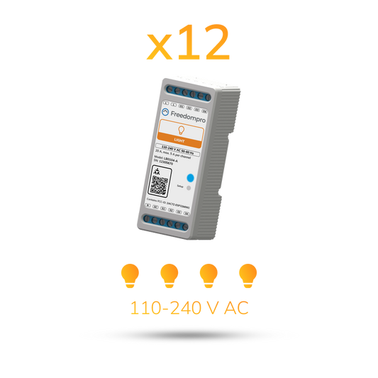 Pack 12x LB0104-A | Module to control 4 lights 110-240 V AC