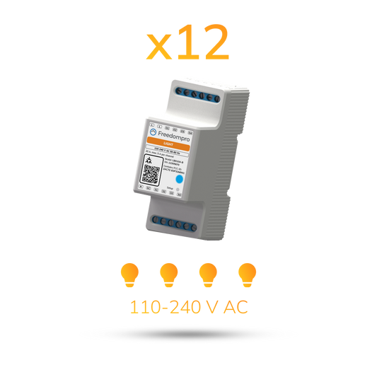 Pack 12x LB0104-B | Module to control 4 lights 110-240 V AC