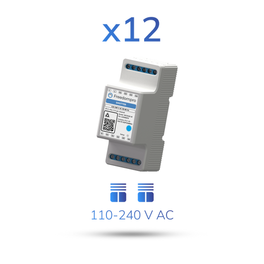 Paket 12x WC0102-B | Modul zur Steuerung von 4 Fensterläden oder Rollläden 110-240 V AC