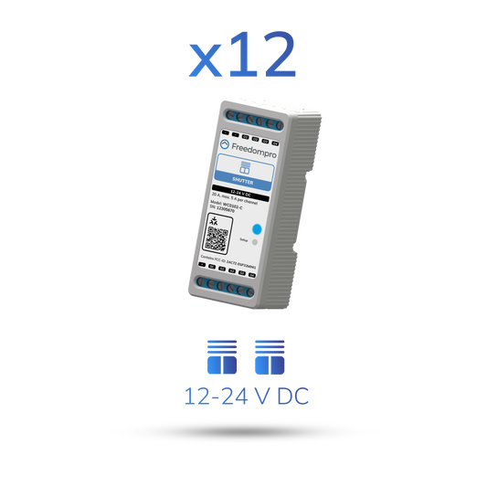 Paket 12x WC0102-C | Modul zur Steuerung von 4 Fensterläden oder Rollläden 12-24 V DC